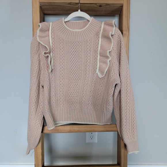 ❌SOLD❌ Boutique Ruffle Sweater - Picture 7 of 10